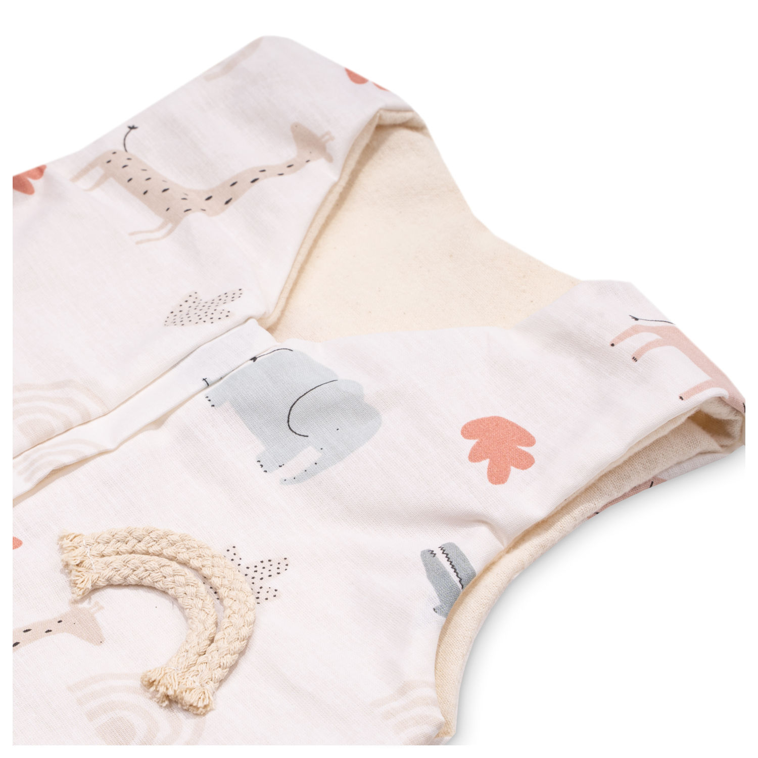 Zöllner Baby-Schlafsack Organic Wild Friends Größe 110 cm Bio-Baumwolle