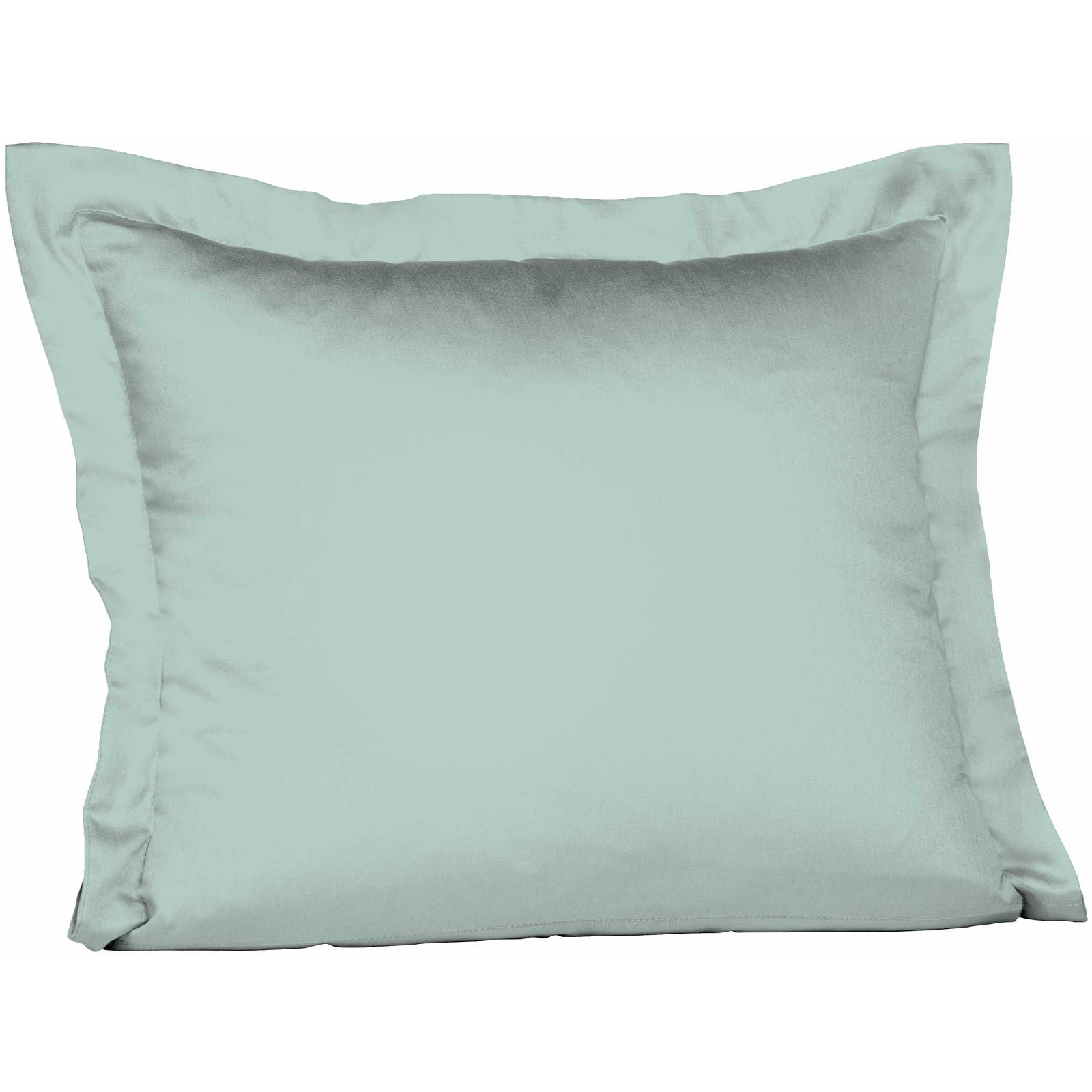 Fleuresse Mako-Satin-Kissenbezug uni colours aqua 6078