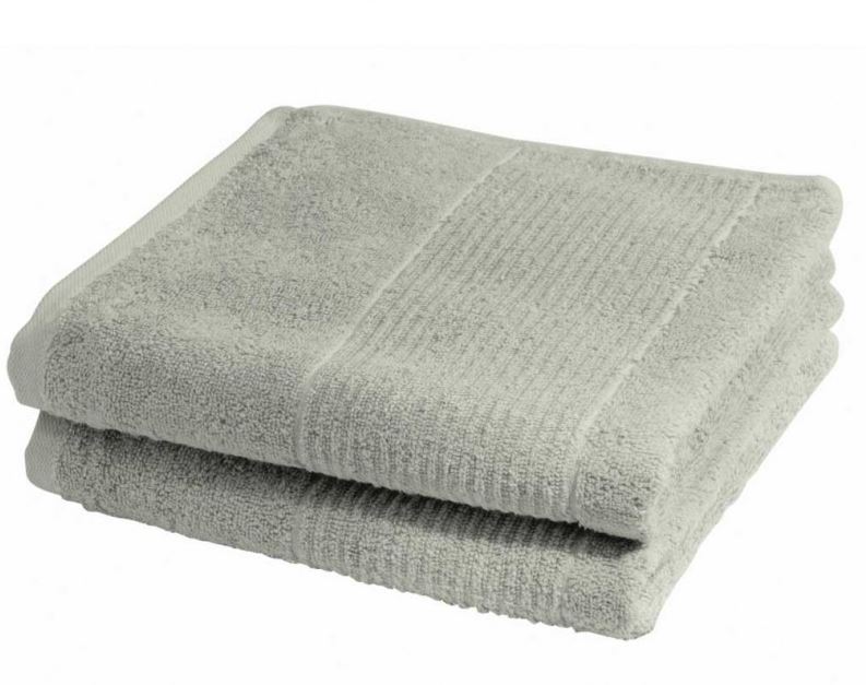 Fleuresse Frottier Duschtuch  2-er Set Größe 70x140 cm, Farbe 27 steingrau