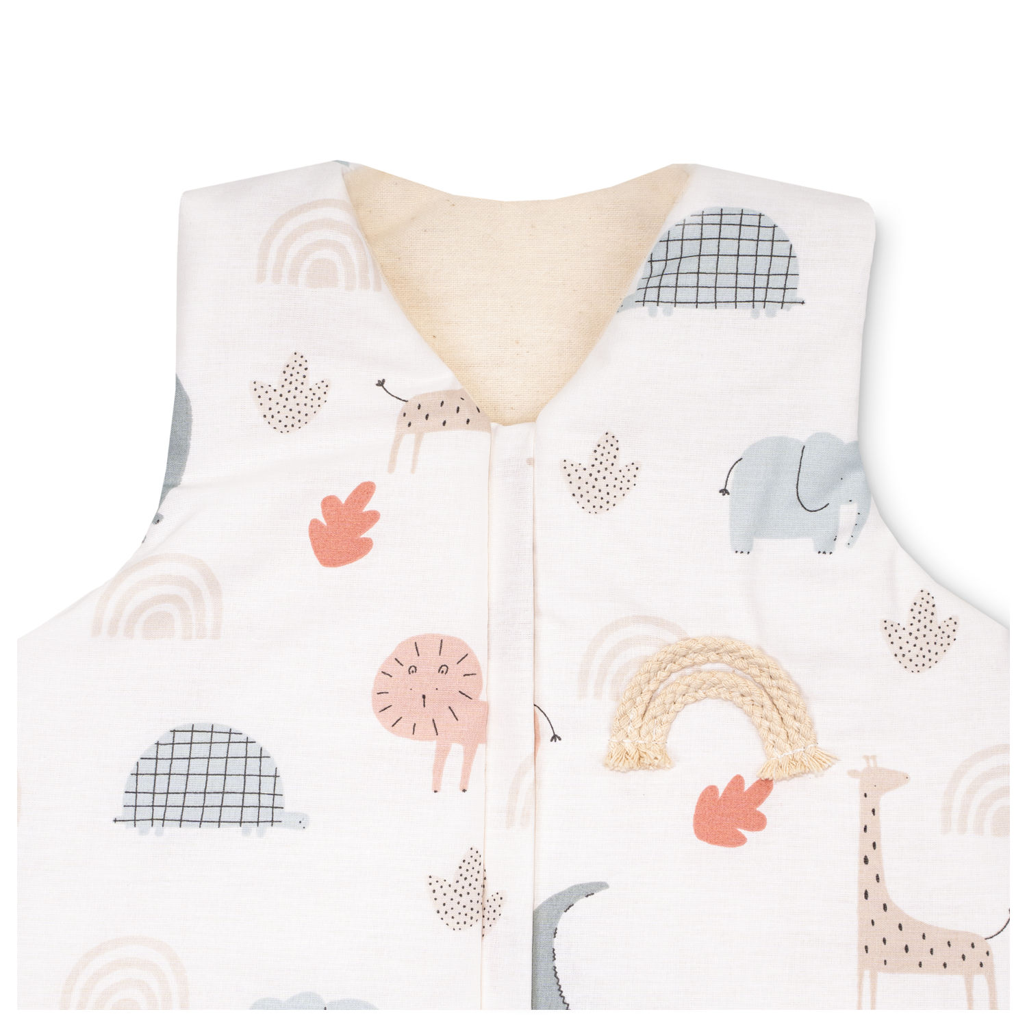 Zöllner Baby-Schlafsack Organic Wild Friends Größe 110 cm Bio-Baumwolle