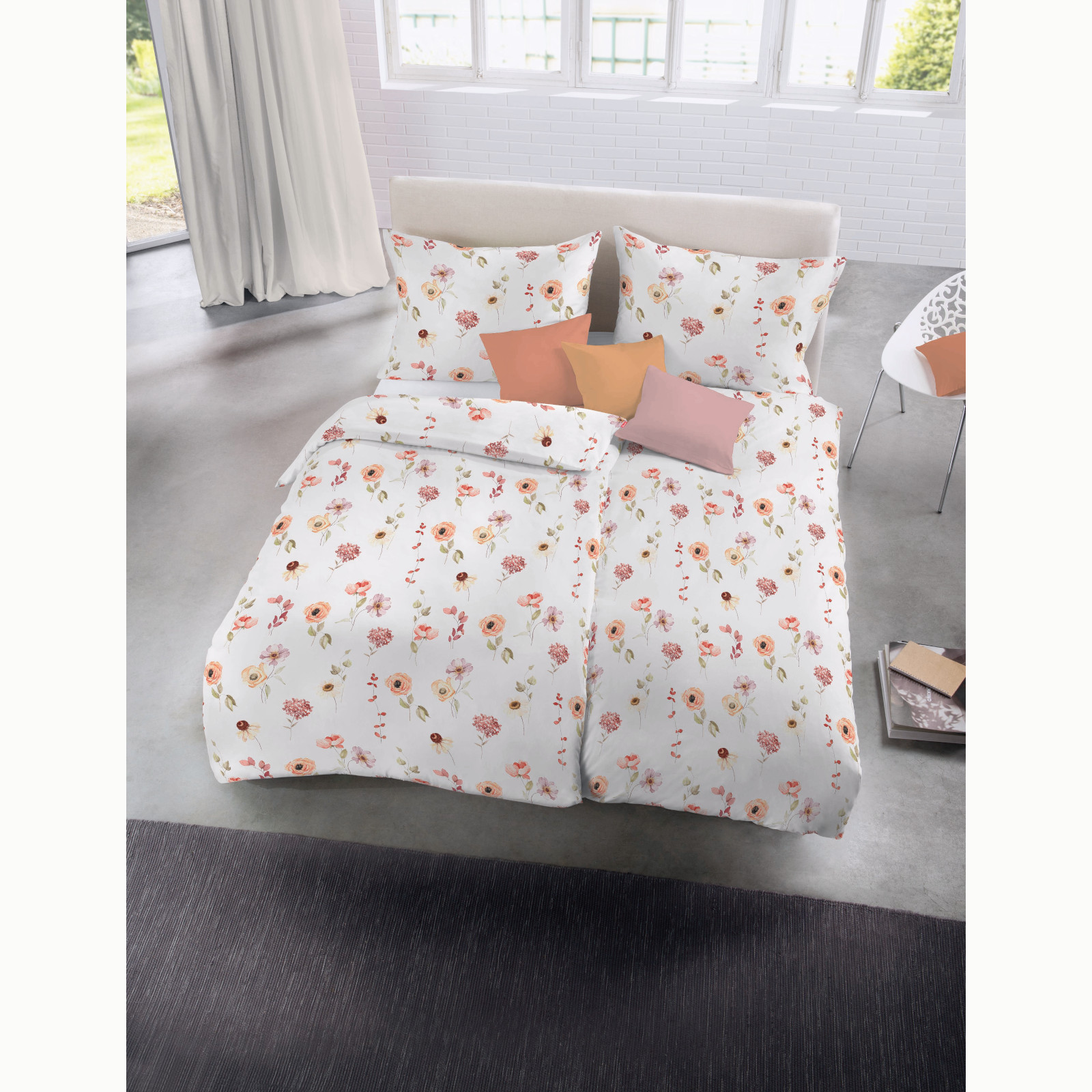 Fleuresse Black Premium Tencel Bettwäsche mit Uni Wendeseite, burnt orange