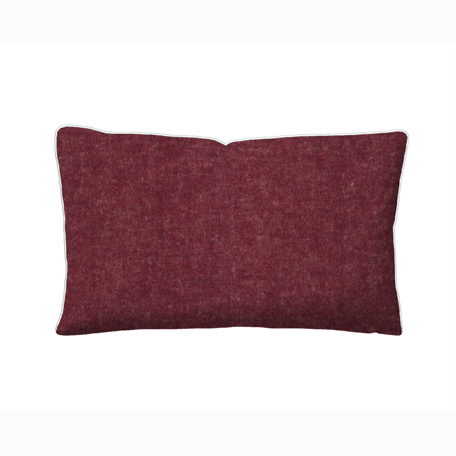 Biberna Melange Biber-Wende-Kissenbezug 0840500-546, Größe 40x80 cm, burgunder
