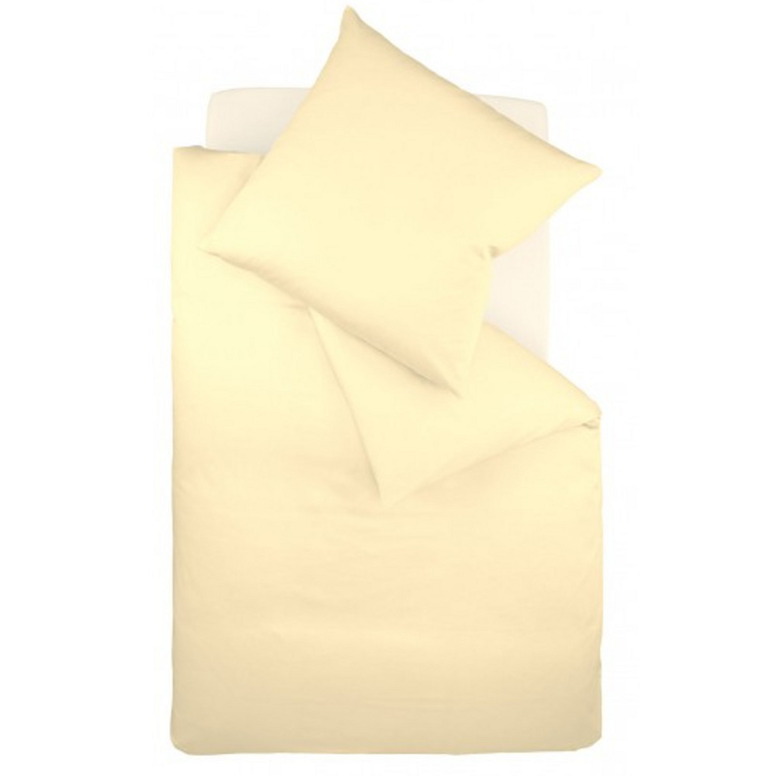 Fleuresse Mako-Satin-Bettwäsche Colours, vanille