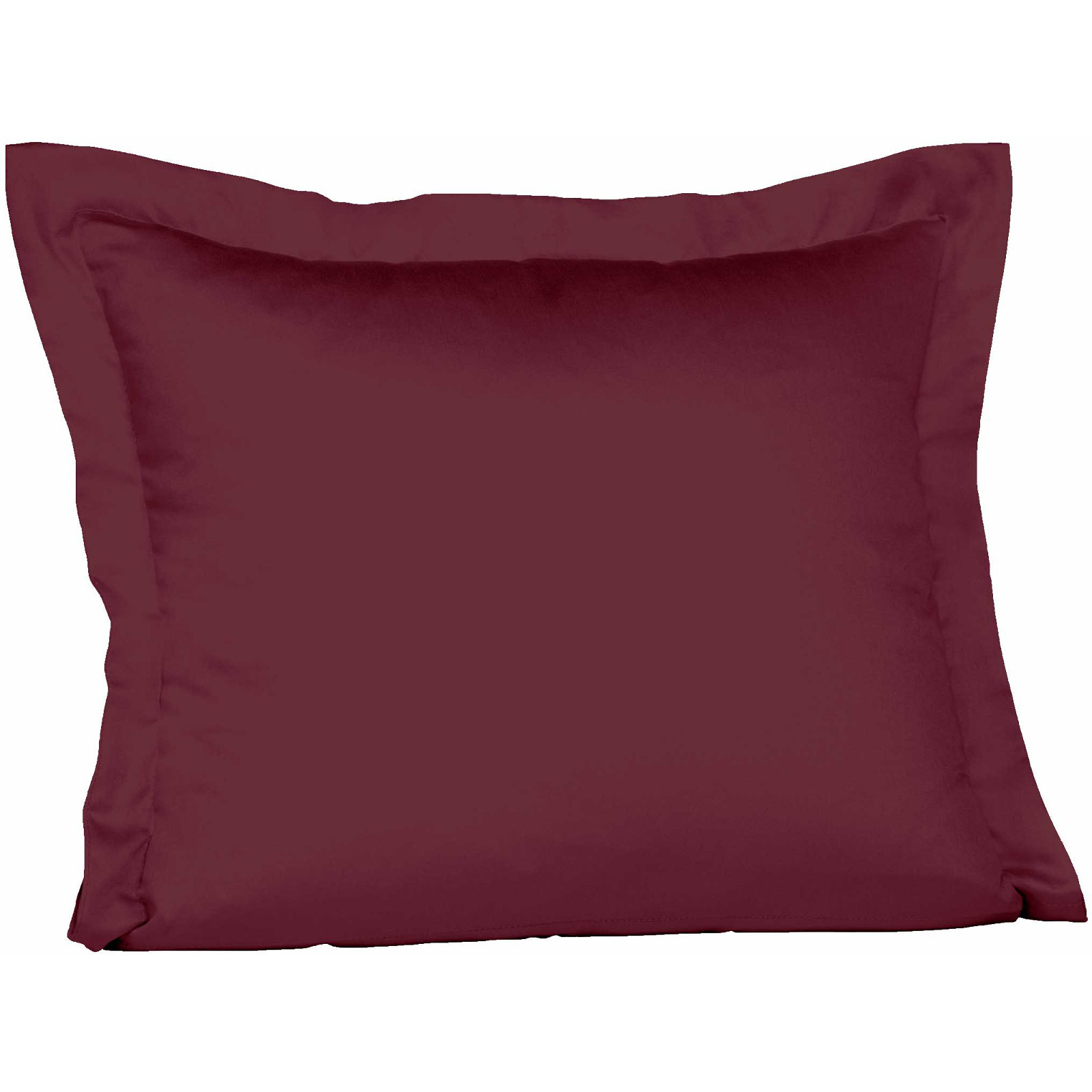 Fleuresse Mako-Satin-Kissenbezug uni colours pflaume 4074