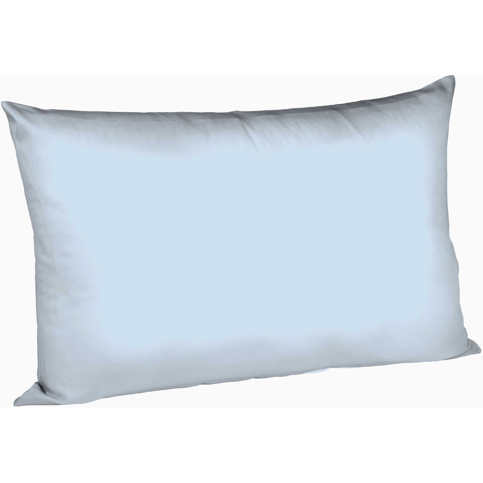 Fleuresse Mako-Satin-Kissenbezug uni colours 6056 bleu Größe 50x70 cm