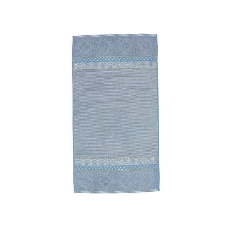 PiP Soft Zellige Handtuch blaugrau 55 x 100 cm