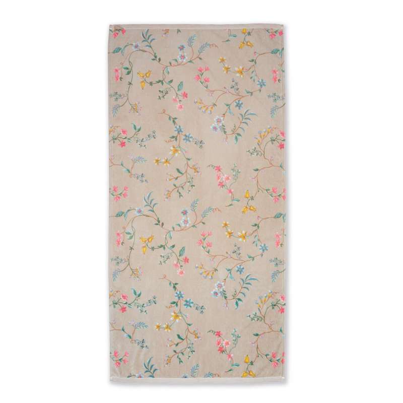 PiP Les Fleurs Badetuch khaki 70 x 140 cm