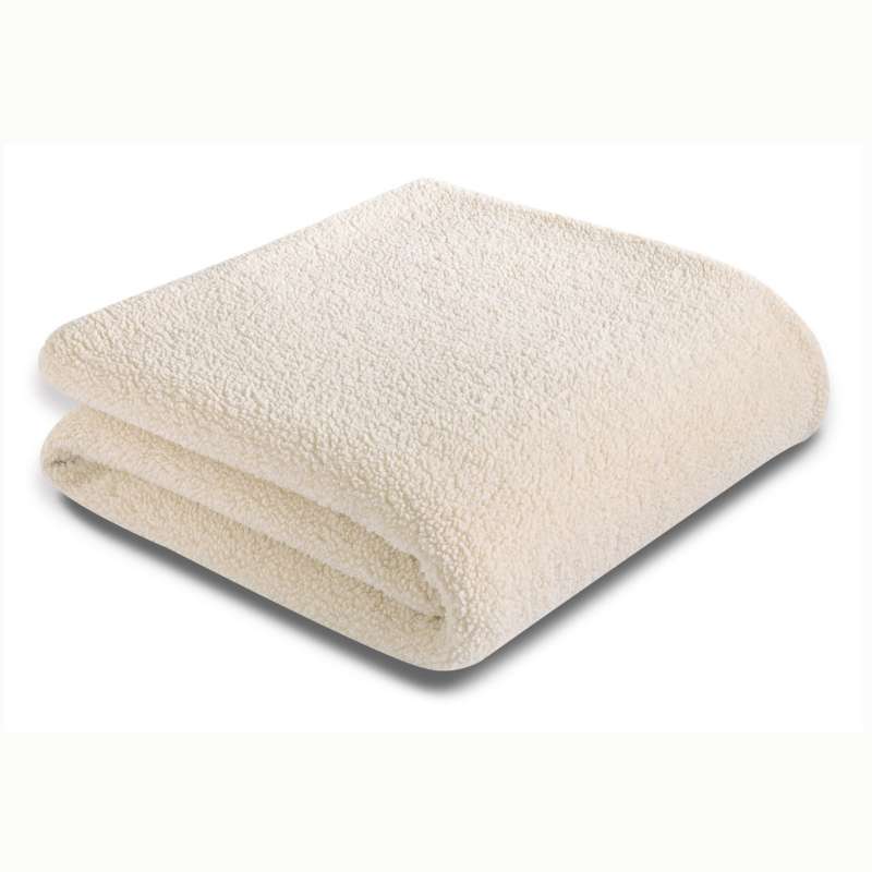 Biederlack Wohndecke Teddy Größe 150x200 cm Creme Kuscheldecke