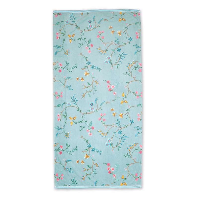 PiP Les Fleurs Badetuch blau 70 x 140 cm