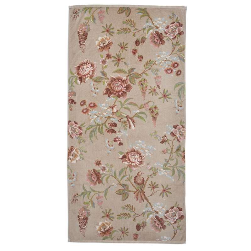 PiP Secret Garden Badetuch khaki 70 x 140 cm